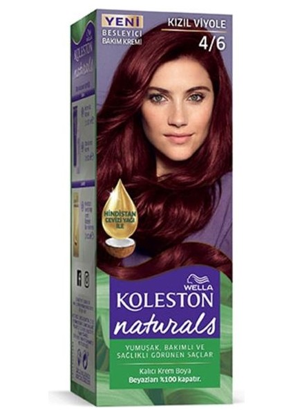 Wella Koleston Naturals Saç Boyası Kızıl Viyole 4/6 2x Paket