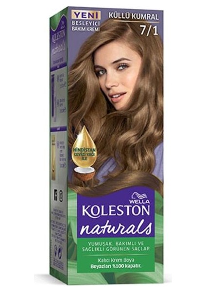 Wella Koleston Naturals Saç Boyası Küllü Kumral 7/1 2x Paket