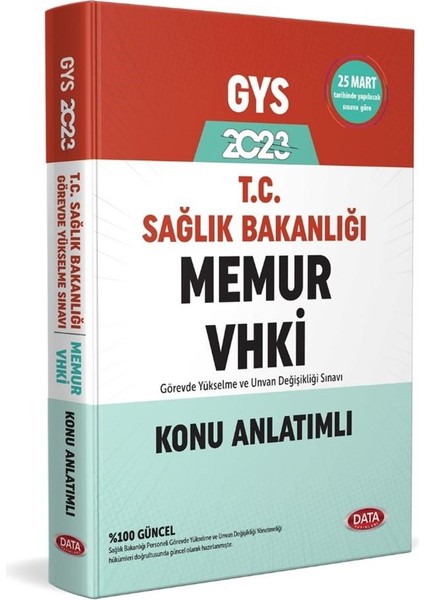 2023 T.c. Sağlık Bakanlığı Memur Vhki Konu Anlatımlı