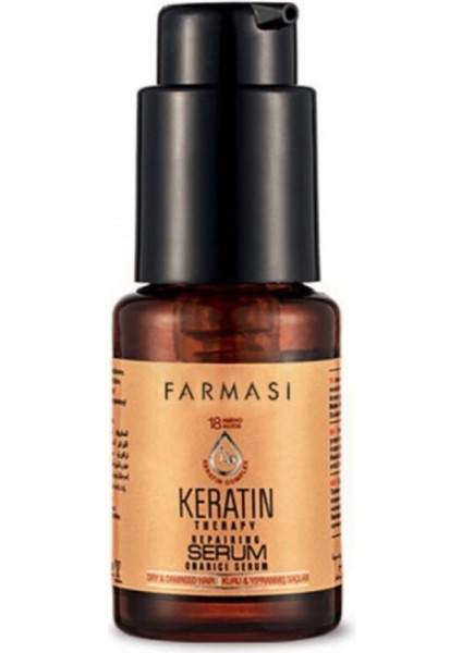 Keratin Therapy Onarıcı Saç Serumu Kuru ve Hasar Görmüş Saçlar İçin 30 ml