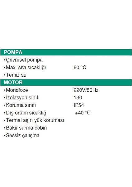 Kendinden Emişli Self Priming Jet Pompa - Jet100H 1 Hp