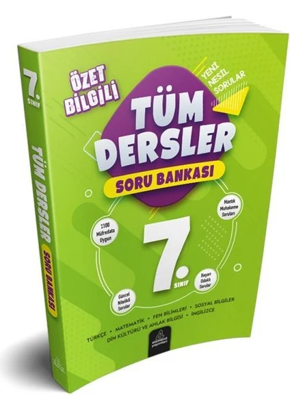 7. Sınıf Tüm Dersler Soru Bankası - 4 Element Yayınları