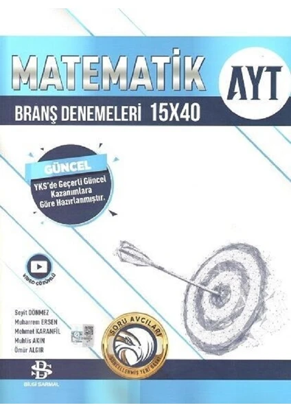 Bilgi Sarmal Yayınları AYT Matematik 15 x 40 Branş Denemeleri