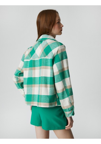 Oduncu Gömlek Ceket Uzun Kollu Düğmeli Cep Detaylı fırsatları