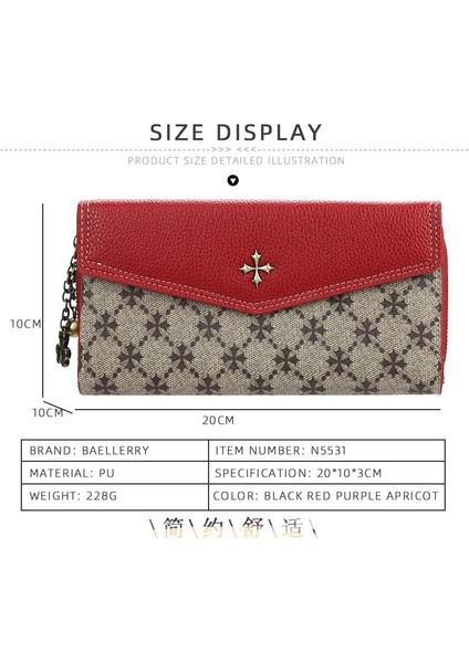 Uzun Marka Kadın Cüzdanlar En Kaliteli Pu Kadın Cüzdanlar 12 Kart Sahipleri Moda Kızlar Için Kadın Çanta Cüzdan (Yurt Dışından) fırsatları