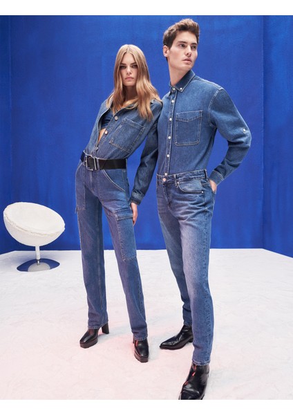 Basic Kot Ceket Cep Detaylı