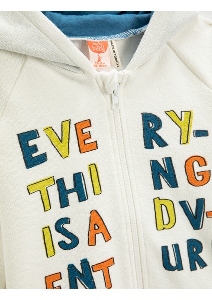 Erkek Bebek Sweatshirt Ekru 3SMB10004TK modelleri