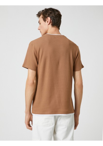 Basic Tişört Bisiklet Yaka Kısa Kollu fırsatları