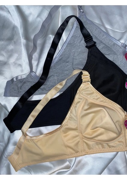 Kadın Büyük Beden C Cup Pamuklu Penye Toparlayıcı Sütyen fiyatları