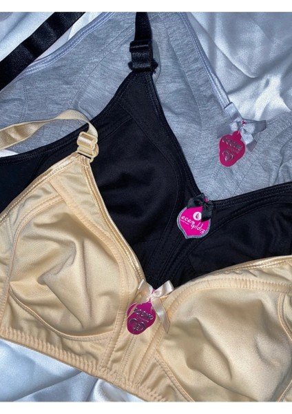 Kadın Büyük Beden C Cup Pamuklu Penye Toparlayıcı Sütyen modelleri