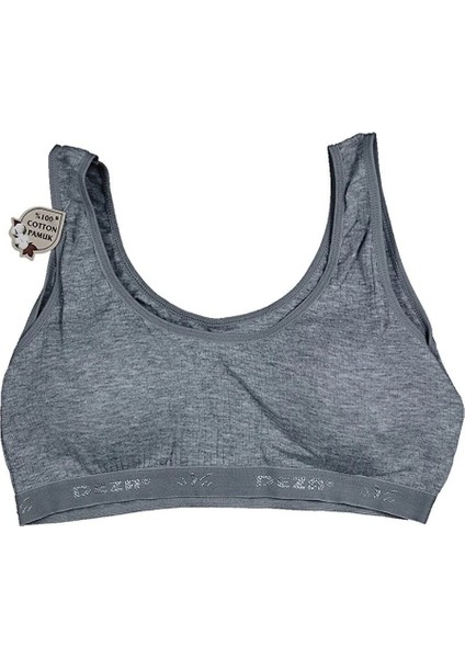 otantik tekstil Kadın Pamuklu Içi Pedli Toparlayıcı Toplayıcı Büyük Beden Ribana Kalın Askılı Sütyen Yarım fiyatları