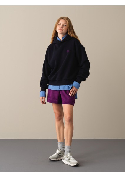 Kapüşonlu Pamuklu Oversize Sweatshirt