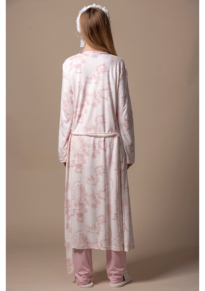 Pembe Sabahlıklı Hamile Lohusa Pijama Takımı modelleri