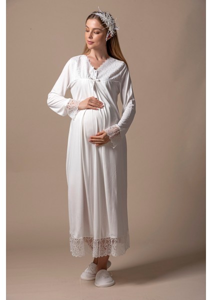 Dantelli Hamile Lohusa Gecelik