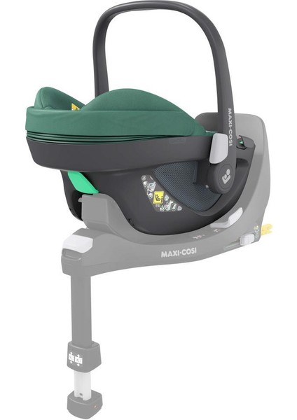 Adac'lı Pebble 360 Derece Dönebilen Yatabilen Bebek Oto Koltuğu ve Ana Kucağı 0-13 kg Essential Green