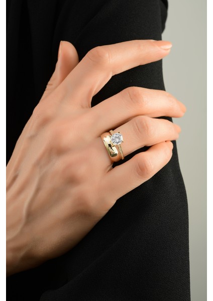 Twin Tektaş Alyans Altın Yüzük CGKYZK0063 modelleri