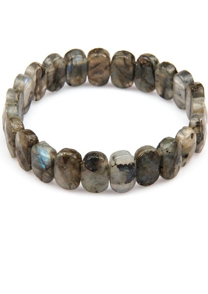 Labradorit Doğal Taş Bileklik 8 x 14 mm Özel Kesim
