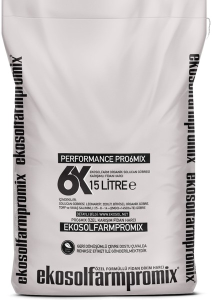 Fidan Dikim Harcı Performans PRO6MIX Gübre 15 Litre