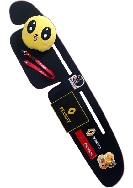 Renault Broadway R9/11 Spring Fairway Flash Nakışlı Göğüs Torpido Halısı / Oto Emoji Yastık + Aksesuar