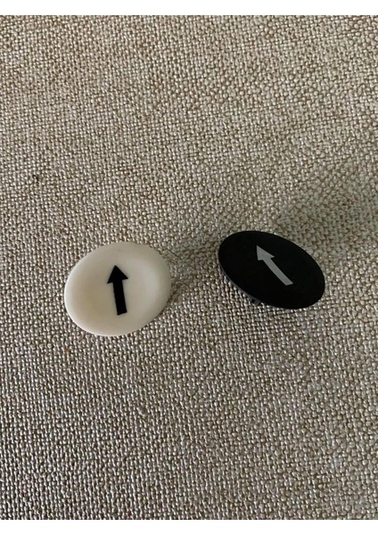 Ok Işaretli Buton Başlığı 24,5mm 210 Adet - Vinç Kumandası Vb Buton Başlığı