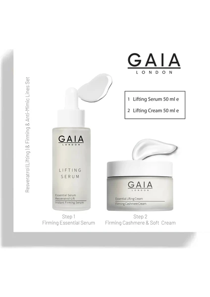 Gaia London Yaşlanma  Karşıtı Dolgunlaştırıcı Bakım Seti. Lıftıng Serum 50ml. & Lıftıng Krem 50ml.