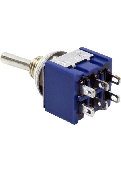 Roba MTS-203 Mini Toggle Çift Anahtar 3A 250V On / Off / On 6 Pin 3 Pozisyon