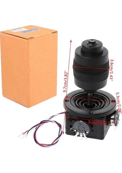 Roba JH-D400X-R4 4 Eksen Joystick Butonlu 10K Potansiyometre Ptz 4d Otomasyon Endüstriyel Vinç