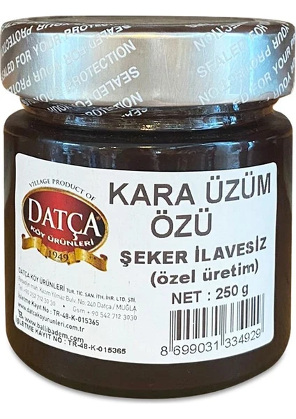 Datça Köy Ürünleri Kara Üzüm Özü 250 gr