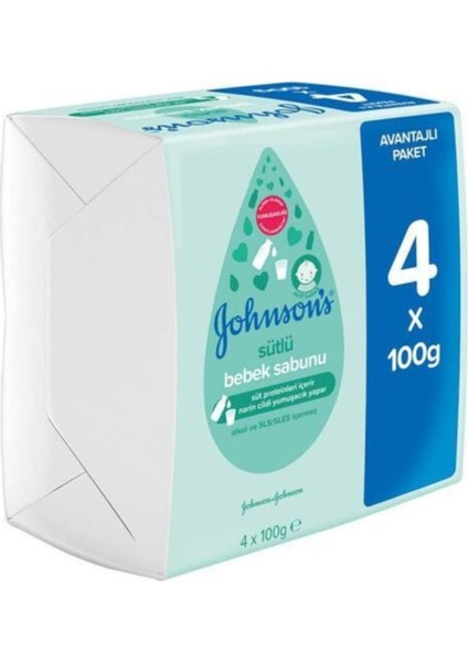 Johnson's Baby Johnson's Baby Sütlü Bebek Sabunu (3+1) 100 Gr fiyatları