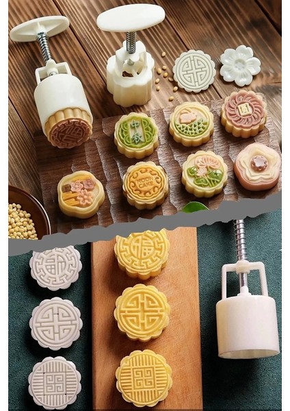 Pratik Basmalı Mooncake Kek Kurabiye Kalıbı Cupcake Kurabiye Yapma Seti fiyatları