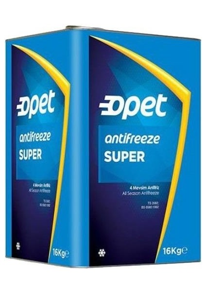 Süper Antifreeze Konsantre Mavi Teneke 16 kg