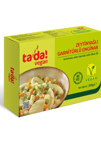 Vegan Zeytinyağlı Garnitürlü Enginar 200 gr