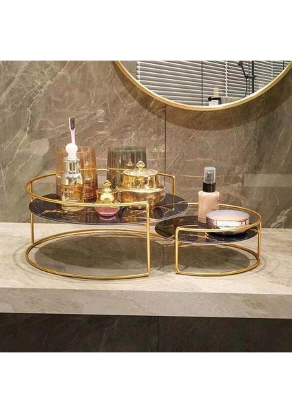 Serenable Masaüstü Kozmetik Organizatör Kek Cupcakes Servis Tutucu Makyaj Takı Büyük Siyah modelleri