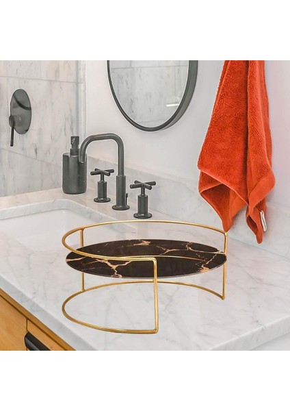 Serenable Masaüstü Kozmetik Organizatör Kek Cupcakes Servis Tutucu Makyaj Takı Büyük Siyah indirimleri