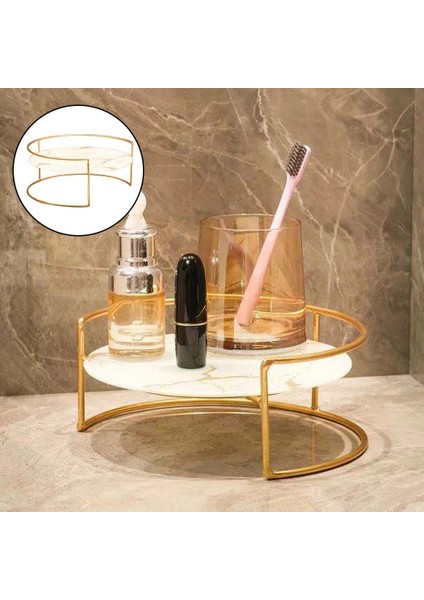 Nordic Masa Kozmetik Raf Organizatör Makyaj Ekran Stand Raf Büyük Beyaz fırsatları