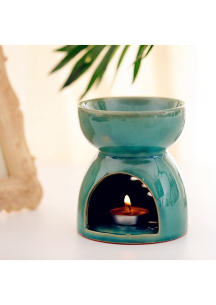 1xceramic Tealight Tutucu Yağ Brülörü Difüzör