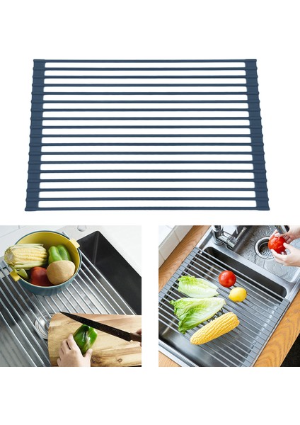 Mutfak Roll Up Lavabo Kurutma Rafı Lavabo Katlanabilir Bulaşık Kurutma Rafı M(Yurt Dışından) fırsatları
