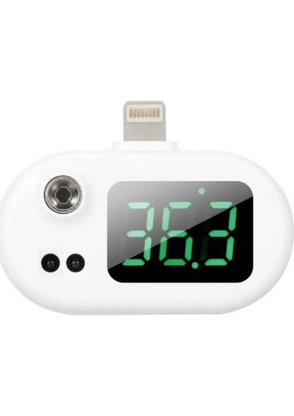 Iphone Cep Telefonu Ateş Ölçer Temassız Ateş Ölçer Taşınabilir Mini Cep Telefonu Akıllı Termometre
