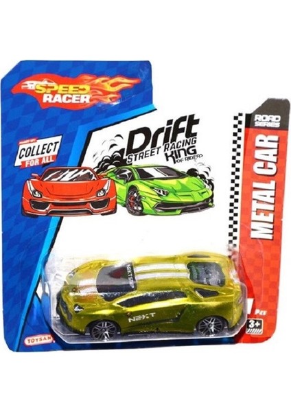 Speed Racer Tekli Metal Araba - Sarı