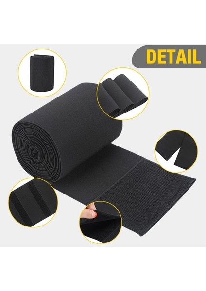 Waist Trainer Tummy Wrap Inceltici Zayiflatici Bele Dolamalı Kum Saati Görünümü 4m Sarmal Bel Korsesi