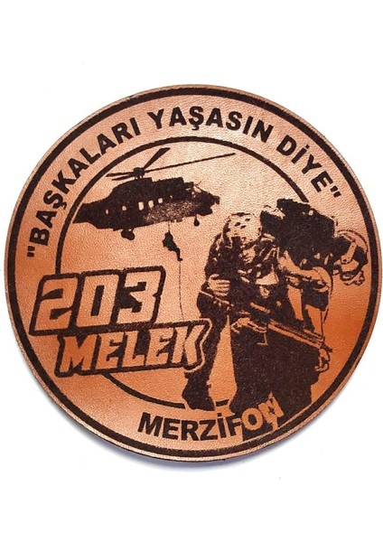 203 Melek Filo "başkaları Yaşasın Diye" Deri Peç- Arma - Patch