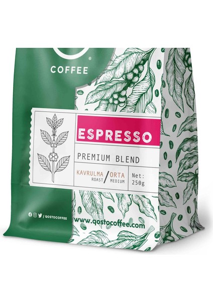 Strong Blend Espresso Dengeli Kahve Çekirdeği 250 gr fiyatları