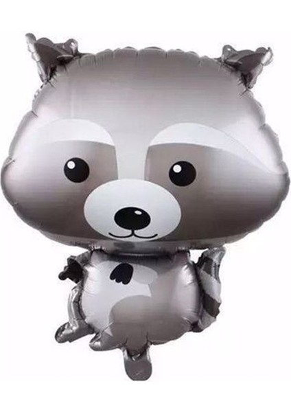 Woodland Hayvanlar Rakun Folyo Balon 65 cm Helyum Balon Uçan Balon fiyatları