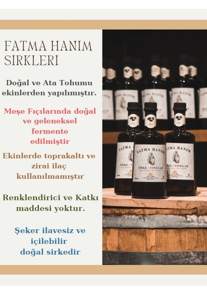 Erik Sirkesi 500 ml Meşe Fıçılarında Fermantasyon