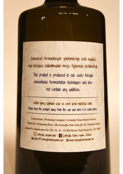Erik Sirkesi 500 ml Meşe Fıçılarında Fermantasyon