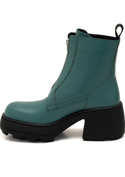 Amella Yeşil Kadın Deri Bot fırsatları