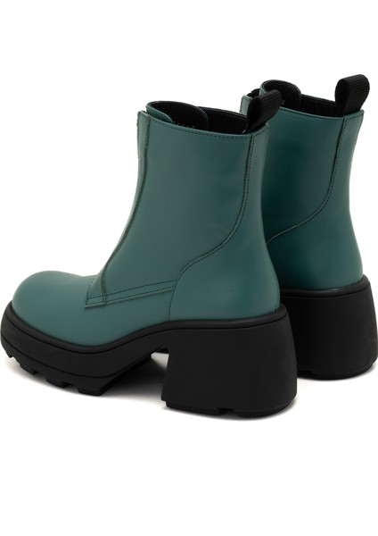 Amella Yeşil Kadın Deri Bot indirimleri