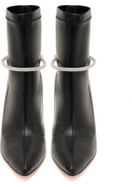 Stem Siyah Kadın Topuklu Stretch Bot fiyatları