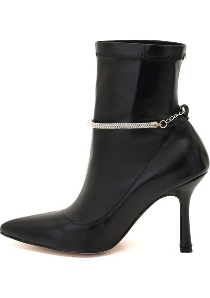 Stem Siyah Kadın Topuklu Stretch Bot fırsatları