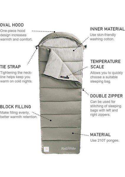 M300 Pongee Pamuklu Uyku Tulumu -13°c fırsatları